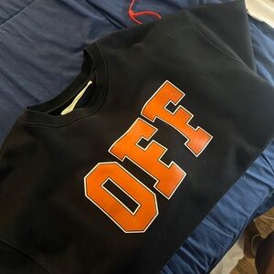 Off White ‘I Was Just Thinking’ Crewneck Sweatshirt